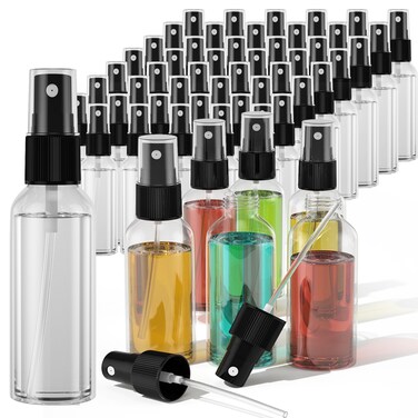 Evancent 100Pack 2OZ Spray Bottles 60ML Small Spray Bottle Bulk Fine Mist Sprayer