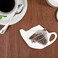 Wskc Tea Bag Holder Dish, Ceramic Teapot Shaped Spoon Rest for Used Tea Bag 4.5