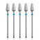 Nmkl38 5PCS Cuticle Cleaner Diamond Nail Drill File Bit for Electric Drill Machine Manicure Pedicure (Medium)