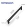 Ravinte Matte Black Cabinet Square Handles Drawer Pulls 8 Inch 18 Pack