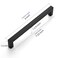 Ravinte Matte Black Kitchen Square Cabinet Handles 7-1/2 Inch 20 Pack