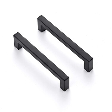 Ravinte Matte Black Square Cabinet Handles Drawer Pulls,5 Inch,50 Pack
