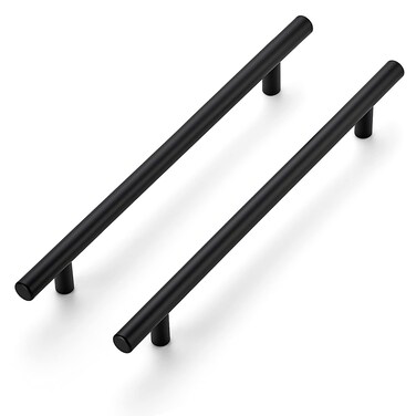 Ravinte Cabinet Pulls,10" Length,7-1/2" Hole Center, Matte Black,20 Pack