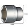 Tone Socket 6-Point 3S-24 3/8" Inch Drive 24MM