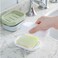 Baokuanhu 4 Pack Plastic Soap Dish, Soap Container, Double Layer Draining Soap Holder for Shower, Bathroom or Kitchen, C-0060