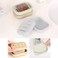 Baokuanhu 4 Pack Plastic Soap Dish, Soap Container, Double Layer Draining Soap Holder for Shower, Bathroom or Kitchen, C-0060