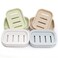 Baokuanhu 4 Pack Plastic Soap Dish, Soap Container, Double Layer Draining Soap Holder for Shower, Bathroom or Kitchen, C-0060