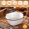 Maxdot 4 Pack Small Baking Dish, Square Ceramic Casserole Dish with Handles