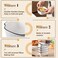 Maxdot 4 Pack Small Baking Dish, Square Ceramic Casserole Dish with Handles