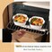 Maxdot 4 Pack Small Baking Dish, Square Ceramic Casserole Dish with Handles