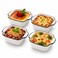 Maxdot 4 Pack Small Baking Dish, Square Ceramic Casserole Dish with Handles