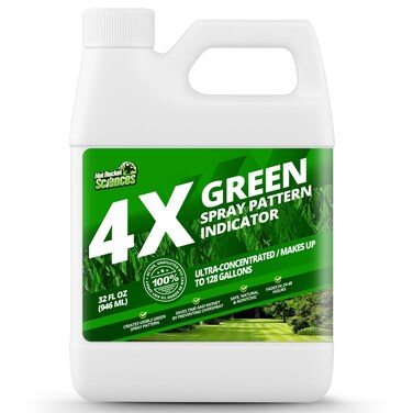 Not Rocket Sciences 4X Green Spray Pattern Indicator Dye for Lawns & Gardens, 32OZ