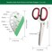 Luxiv Herb Scissors and Stripper Set, 5-Blade Stainless Steel Kitchen Tools