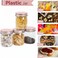 Novelinks 8 Oz Plastic Mason Jars and Clear Plastic Jars with Lids 8 Oz