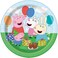Unique 7IN Peppa Pig Dessert/Cake Plates - 8 Count