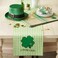 Dii St. Patrick's Day Collection Tabletop, Table Runner, 13X72, Green Plaid