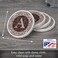 Thirstystone Monogram Letter Absorbent Sandstone Coaster 4-Pack