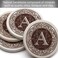 Thirstystone Monogram Letter Absorbent Sandstone Coaster 4-Pack