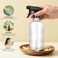 Jiuwu 2 Pack 16.9oz Refillable Thickened Glass Spray Bottles - Clear