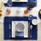 Dii Jute Burlap Collection Kitchen Tabletop, Placemat Set, 13X19, Solid Nautical Blue, 6 Count