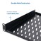 Cable Matters 1U Server Rack Shelf, 10-Inch Depth, 55LBS, Black