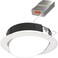 Juno 6" Adjustable LED Wafer Downlight, 5-IN-1 Cct, Matte White