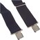 Custom Leathercraft Clc 110BLU Heavy-Duty Work Suspenders, Elastic Straps, One Size, Blue