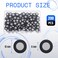 Kingdder 200 Pcs 3D Magnetic Scanner Marker, Inner 6.0 Mm Outer 10 Mm