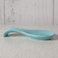 Now Designs Curved Stoneware Spoon Rest Eggshell Blue, 3.5x7.75 In