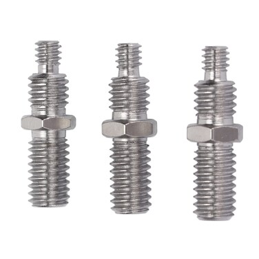 Kimiss 3PCS 3/8 to 1/4in Male Threaded Screw Adapter Camera Tripod Mount Double Sided Standard Mounting Camera Screw Adapter Thread Camera Tripod Conversion Tripod Screw for Tripod Ptz