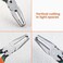 Leontool 6-Inch Transverse End Cutter Smt/SMD Chip Cutters Side Cutting Pliers Front Angle Cutter Nipper End Cutter with Extra Long Flat Nose Tip Cutter 90 Degree Blade Precision Plastic Model