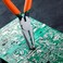 Leontool 6-Inch Transverse End Cutter Smt/SMD Chip Cutters Side Cutting Pliers Front Angle Cutter Nipper End Cutter with Extra Long Flat Nose Tip Cutter 90 Degree Blade Precision Plastic Model