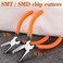 Leontool 6-Inch Transverse End Cutter Smt/SMD Chip Cutters Side Cutting Pliers Front Angle Cutter Nipper End Cutter with Extra Long Flat Nose Tip Cutter 90 Degree Blade Precision Plastic Model