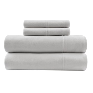 Intelligent Design Cotton Blend Jersey Knit Sheet Set King Size, Grey