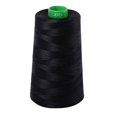 Aurifil Mako 40WT 5140YD Cone, Black