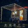 Jnaurb Solar Rope Lights, 66FT 200LED Solar String Lights, 8 Modes, Waterproof