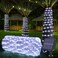 Jnaurb Solar Rope Lights, 66FT 200LED Solar String Lights, 8 Modes, Waterproof