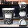 Funtery 100 Pieces Back to School Paper Cups 9 Oz Composition Book Cups