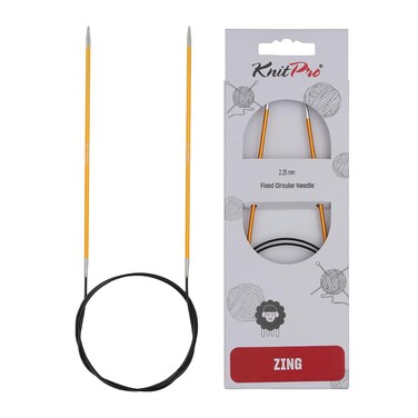 KnitPro Zing Fixed Circular Needles 24" (60CM) Us Size 1 (2.25mm)