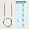 KnitPro Zing Fixed Circular Needles 40" (100CM) Us Size 9 (5.5mm)