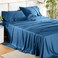 Bedsure Purewoven 100% Rayon Derived from Bamboo, Full Size Sheets, 4 Pcs
