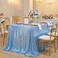 QueenDream Sequin Tablecloth 60"x102" Sparkly Party Table Cloth Seamless Table Overlay