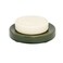 iDesign Ceramic Earth Collection Ceramic Bar Soap Dish, Moss