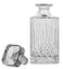 Amlong Crystal Lead-Free Crystal Liquor Decanter with Stopper, Rectangular