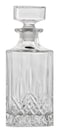 Amlong Crystal Lead-Free Crystal Liquor Decanter with Stopper, Rectangular