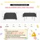 QueenDream Sparkly Sequin Tablecloth Black Table Cloth 50X80 Inches Rectangle Overlay