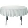 Ltc linens Linentablecloth 70-Inch Round Polyester Tablecloth Silver