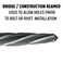 Drill America 1/2" Bridge/Construction Reamer with 1/2" Shank, Dwr Series