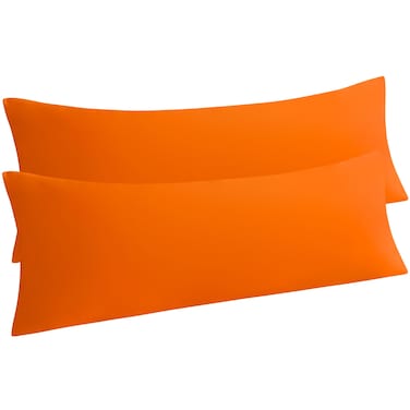 Ntbay Body Microfiber Pillowcases, Set of 2, Orange