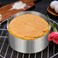 Yardwe Round Stainless Steel Cake Ring Mold Mousse Cake Mold 4 Pcs